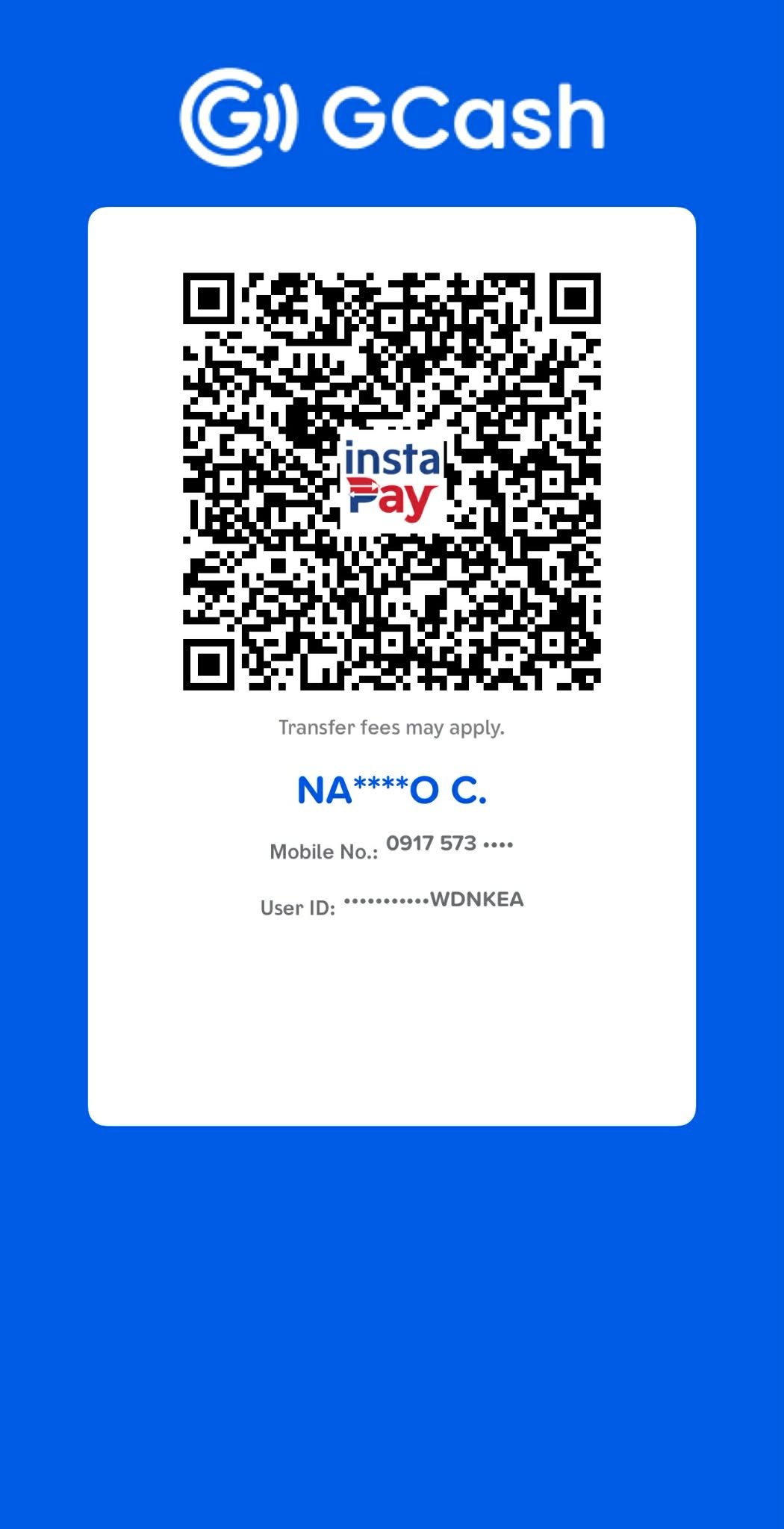GCash QR for N A Cosepe